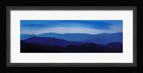 Framed Misty Mountains IV Print