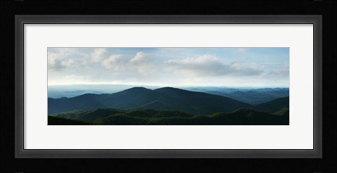 Framed Misty Mountains V Print