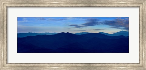 Framed Misty Mountains VII Print