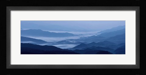 Framed Misty Mountains VIII Print