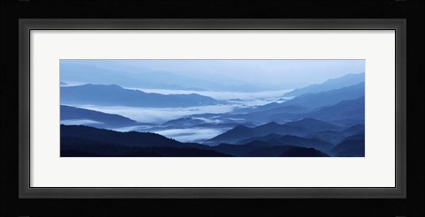 Framed Misty Mountains XIII Print