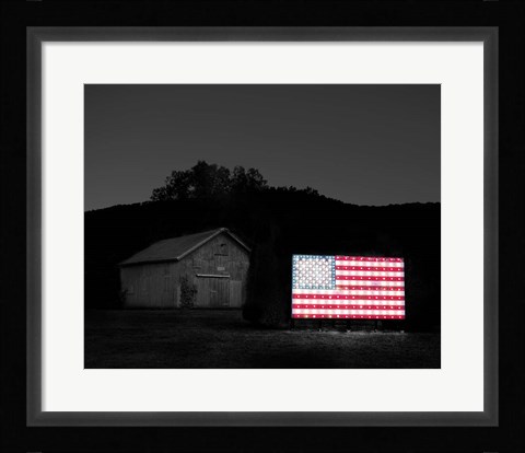 Framed Flags of Our Farmers VI Print