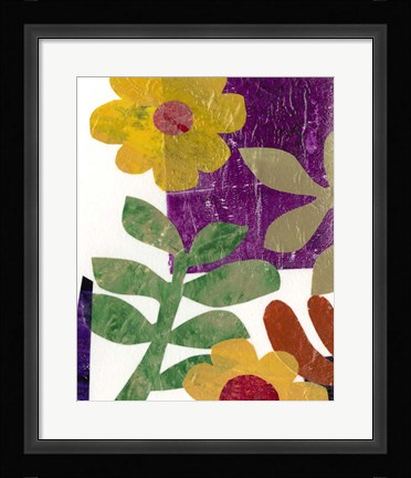 Framed Fiesta Floral III Print
