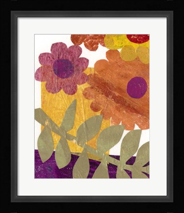 Framed Fiesta Floral IV Print