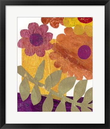 Framed Fiesta Floral IV Print