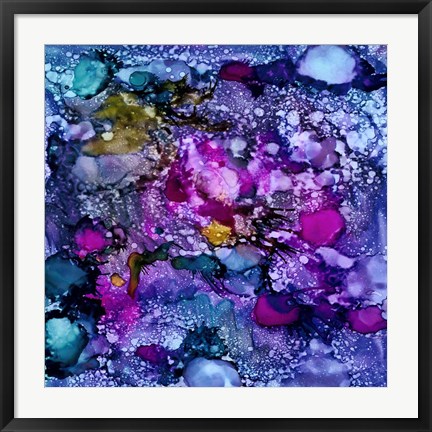 Framed Purple Outburst II Print