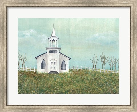 Framed Country Church I Print