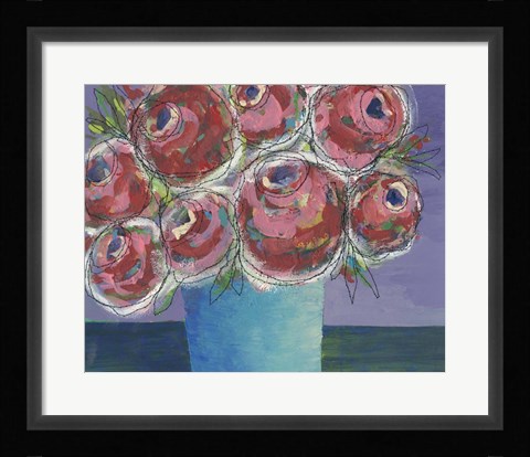 Framed Candy Flowers I Print