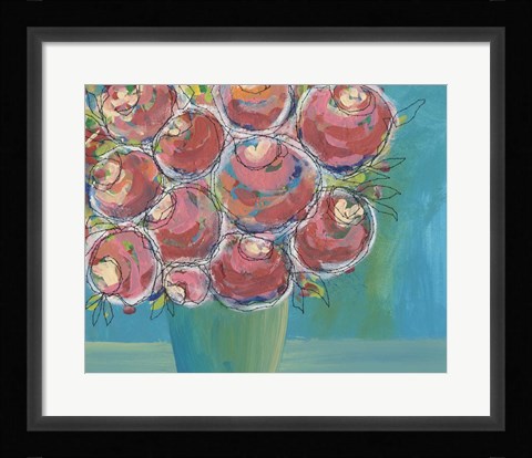 Framed Candy Flowers II Print