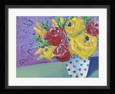 Framed Fearless Floral I Print