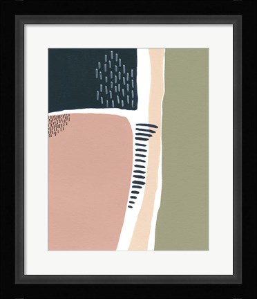 Framed Simple Marks I Print