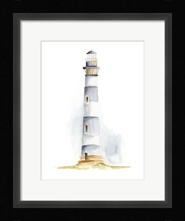 Framed Ocean Beacon IV Print