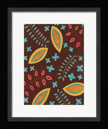 Framed Stylized Motif II Print