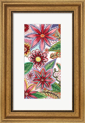 Framed Flowering Garden Whimsy II Print