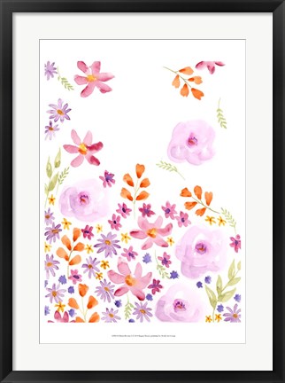 Framed Blush Blooms I Print