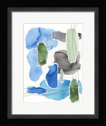 Framed Organic Groove I Print