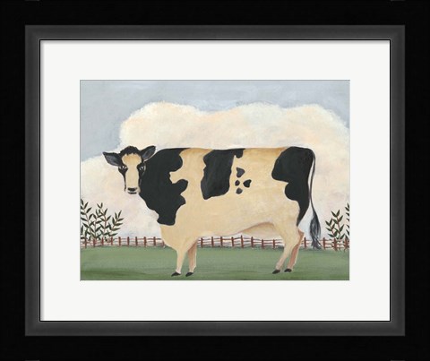 Framed Folk Farm II Print