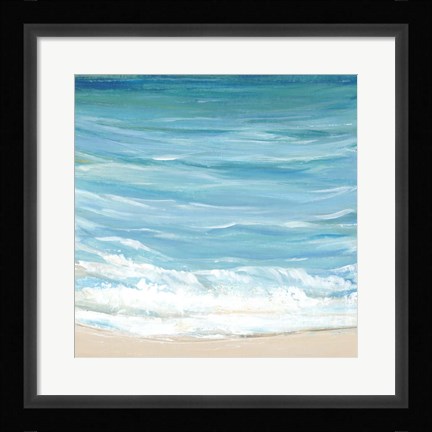 Framed Sea Breeze Coast I Print