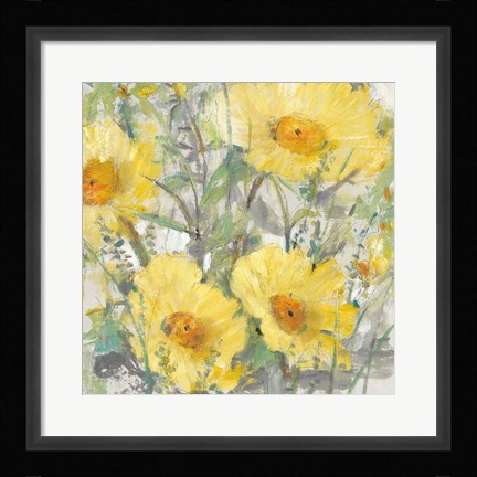 Framed Yellow Bunch I Print