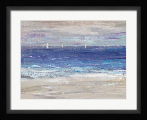 Framed Distant Regatta I Print
