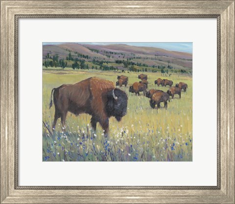 Framed Animals of the West I Print
