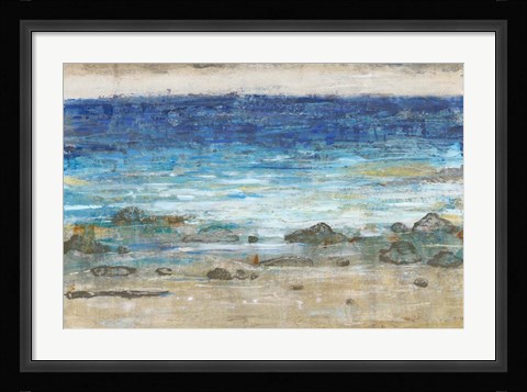 Framed Rocky Shoreline II Print