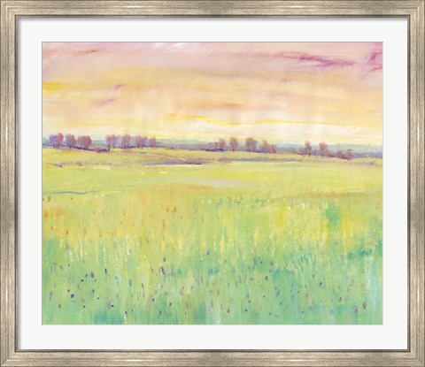 Framed Spring Pasture I Print