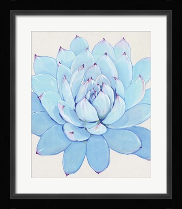 Framed Pastel Succulent II Print