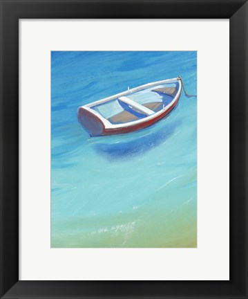 Framed Anchored Dingy II Print