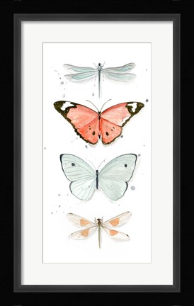 Framed Summer Butterflies I Print
