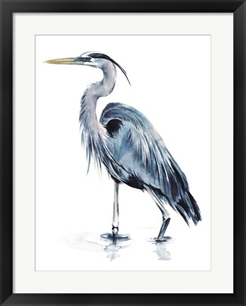 Framed Blue Blue Heron II Print