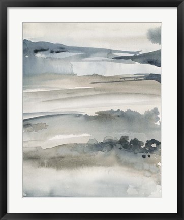 Framed Foggy Horizon I Print