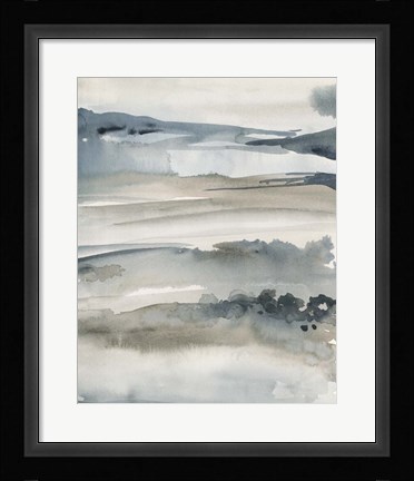 Framed Foggy Horizon I Print