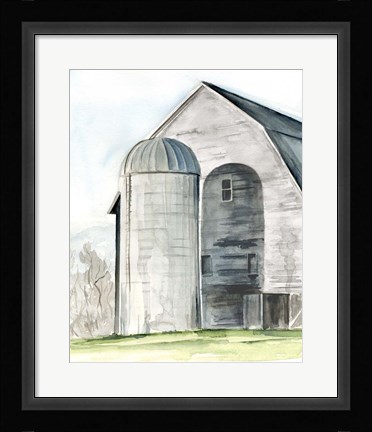 Framed Weathered Barn I Print