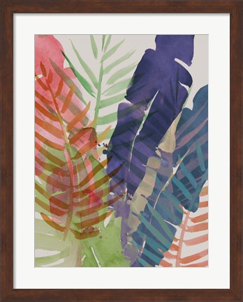 Framed Electric Palms I Print