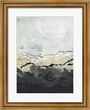 Framed Winter Mountains I Print