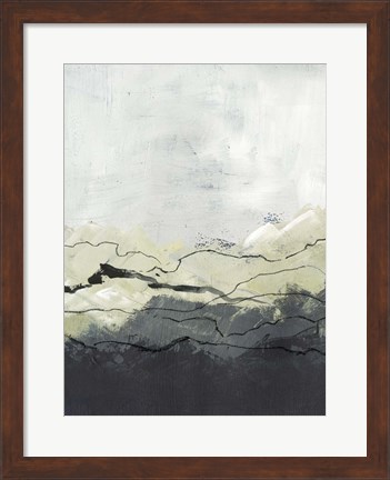 Framed Winter Mountains II Print