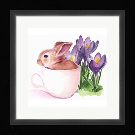 Framed Bunny Crossing I Print