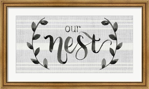 Framed Our Nest is Blessed I Print