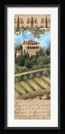 Framed Tuscany Villa II Print