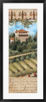 Framed Tuscany Villa II Print