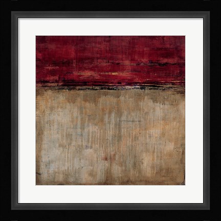 Framed Pompeian Red Print