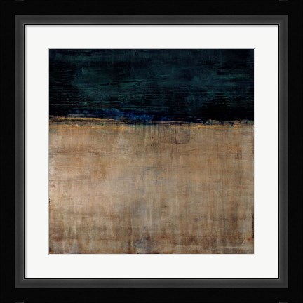 Framed Pompeian Teal Print