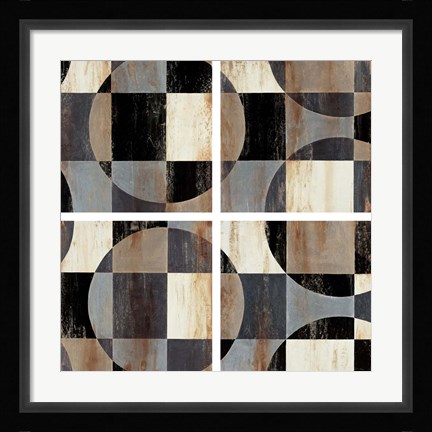 Framed Interlocking Circles Print