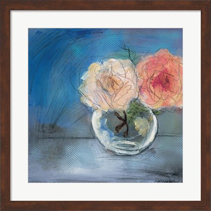 Framed Roses I Print