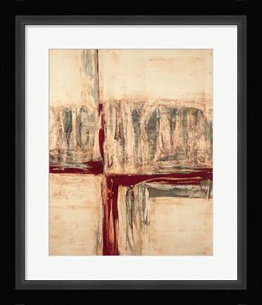 Framed Red Crossing Print