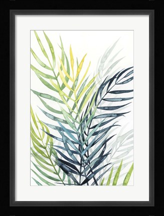 Framed Sunset Palm Composition II Print