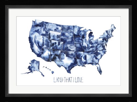 Framed Land that I Love Print