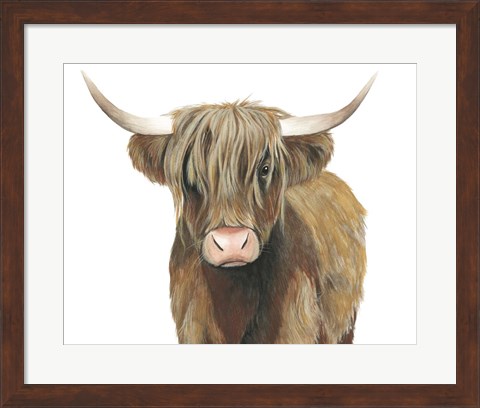 Framed Highland Cattle II Print