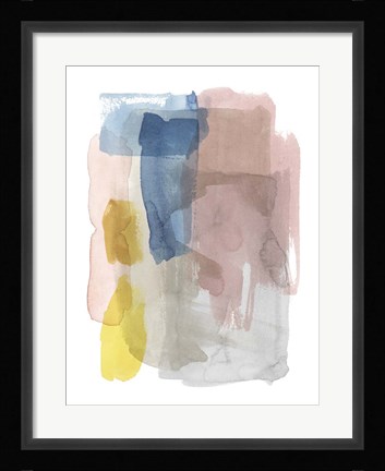 Framed Puddle Pastel I Print